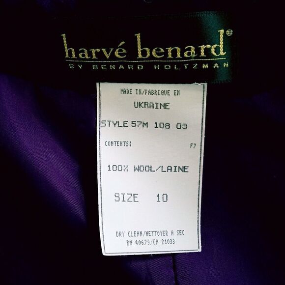 Harvé Bernard long vast coat. - Picture 5 of 5